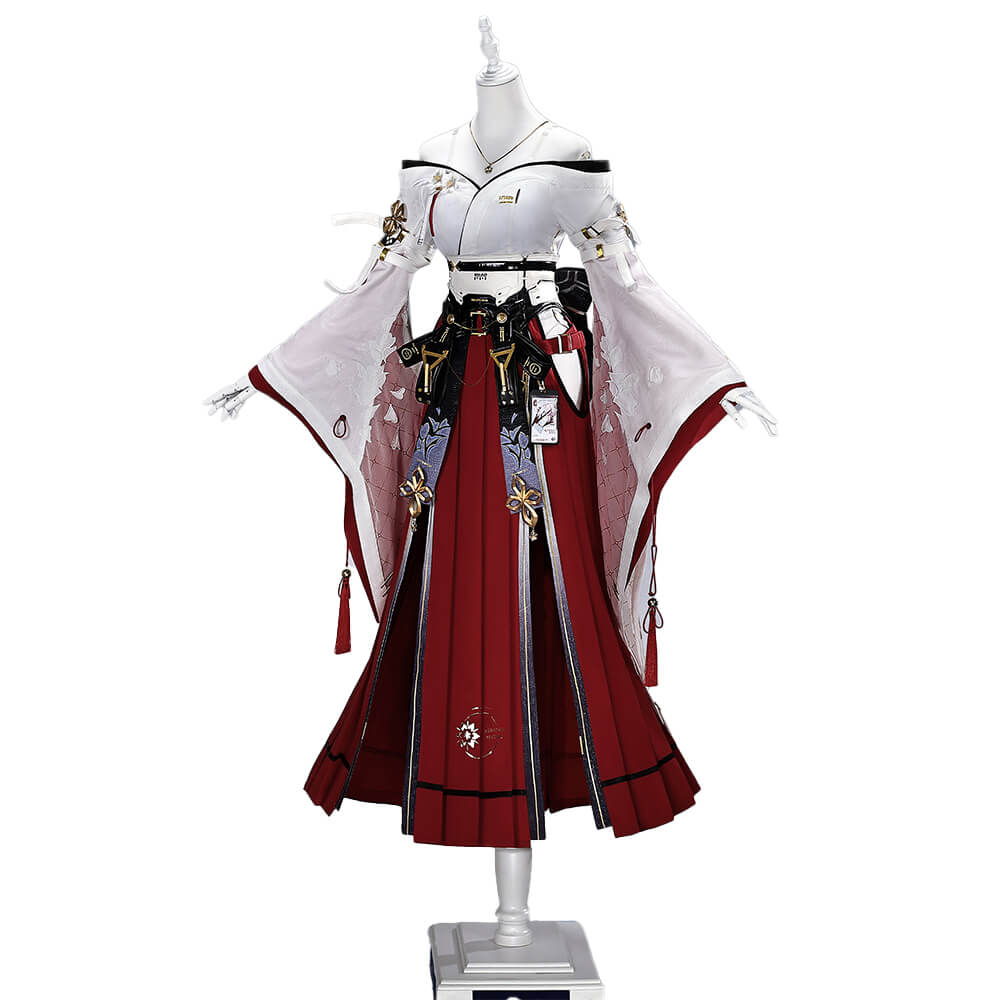 【S-2XL】WakuWaku-R Game Wuthering Waves Hiyuki Costume Red Dress