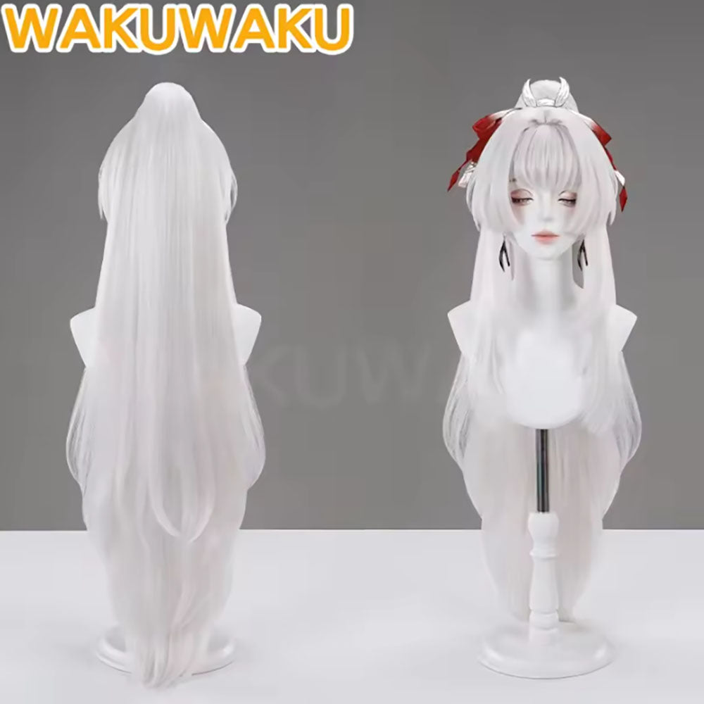 【In Stock】WakuWaku Game Wuthering Waves Cosplay Hiyuki Wig Sliver Long Hair