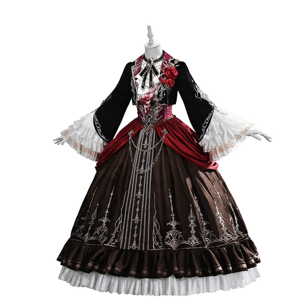 【S-2XL】WakuWaku Hunter MC Cosplay Game Love and Deepspace Heroine Sylus Silverwing Fiend Lolita