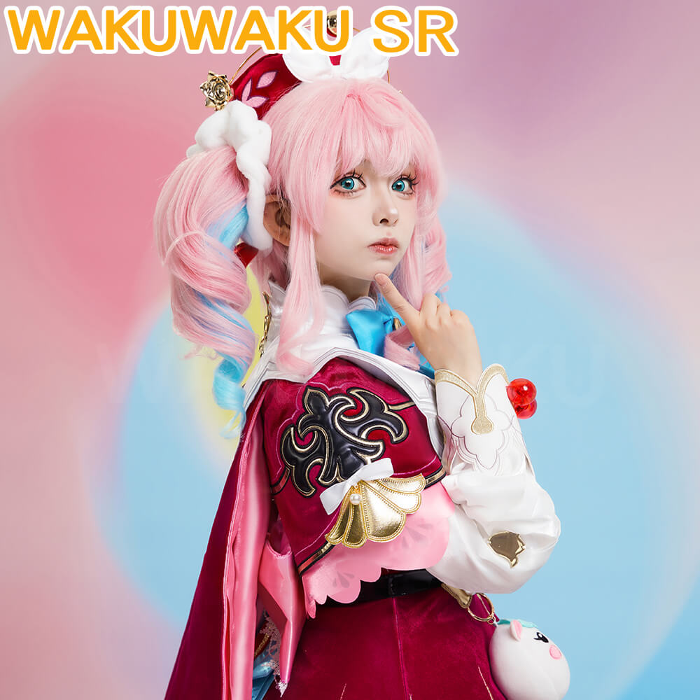 Hyacine Cosplay Costume Game Honkai: Star Rail HSR Women Cute Dress Hyacine Amphoreus Cosplay Mental Accessories
