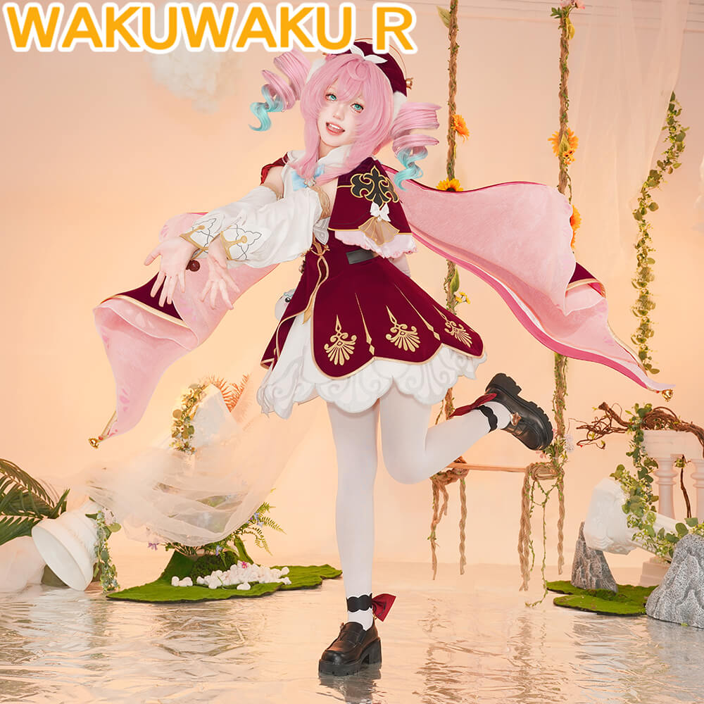 Hyacine Cosplay Costume Game Honkai: Star Rail WakuWaku-R HSR Women Cute Dress Hyacine Costume Amphoreus Cosplay