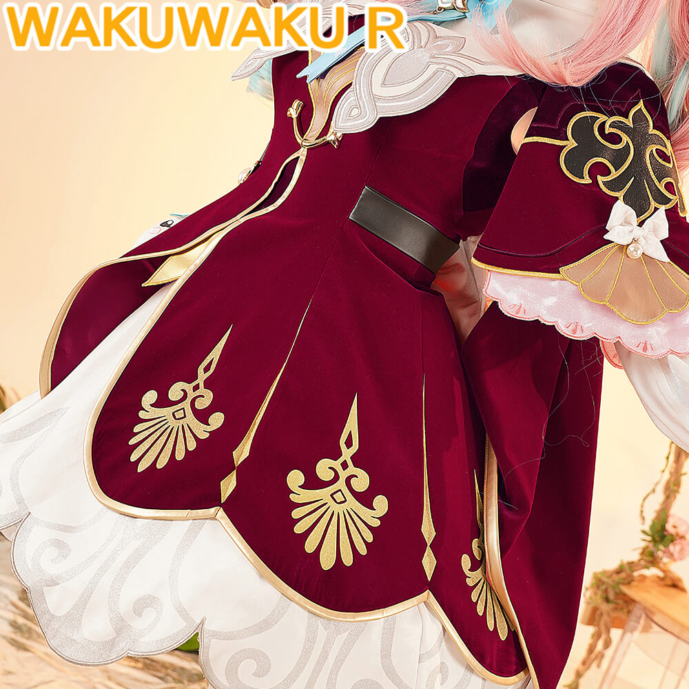 Hyacine Cosplay Costume Game Honkai: Star Rail WakuWaku-R HSR Women Cute Dress Hyacine Costume Amphoreus Cosplay