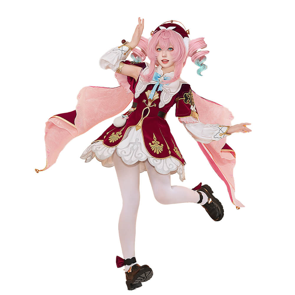 Hyacine Cosplay Costume Game Honkai: Star Rail WakuWaku-R HSR Women Cute Dress Hyacine Costume Amphoreus Cosplay