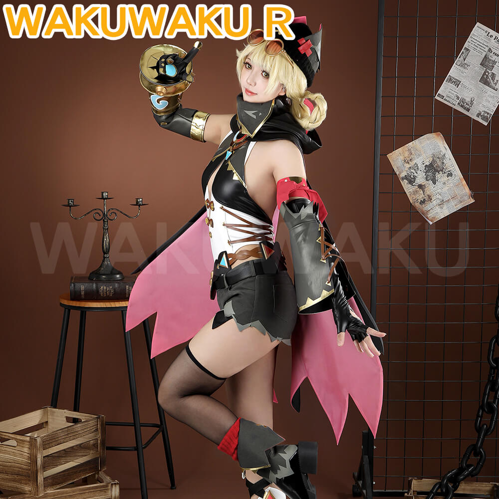 Jahoda Cosplay Game Genshin Impact WakuWaku-R Song of the Welkin Moon Women Costume Halloween Cosplay Plus Size Wig