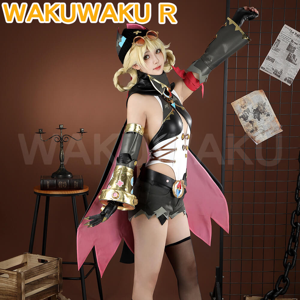 Jahoda Cosplay Game Genshin Impact WakuWaku-R Song of the Welkin Moon Women Costume Halloween Cosplay Plus Size Wig