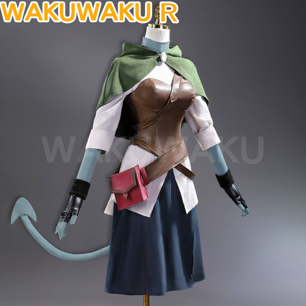 【S-3XL】WakuWaku-R Jesterr Lavorre Cosplay Costume Anime Women Horns Tail