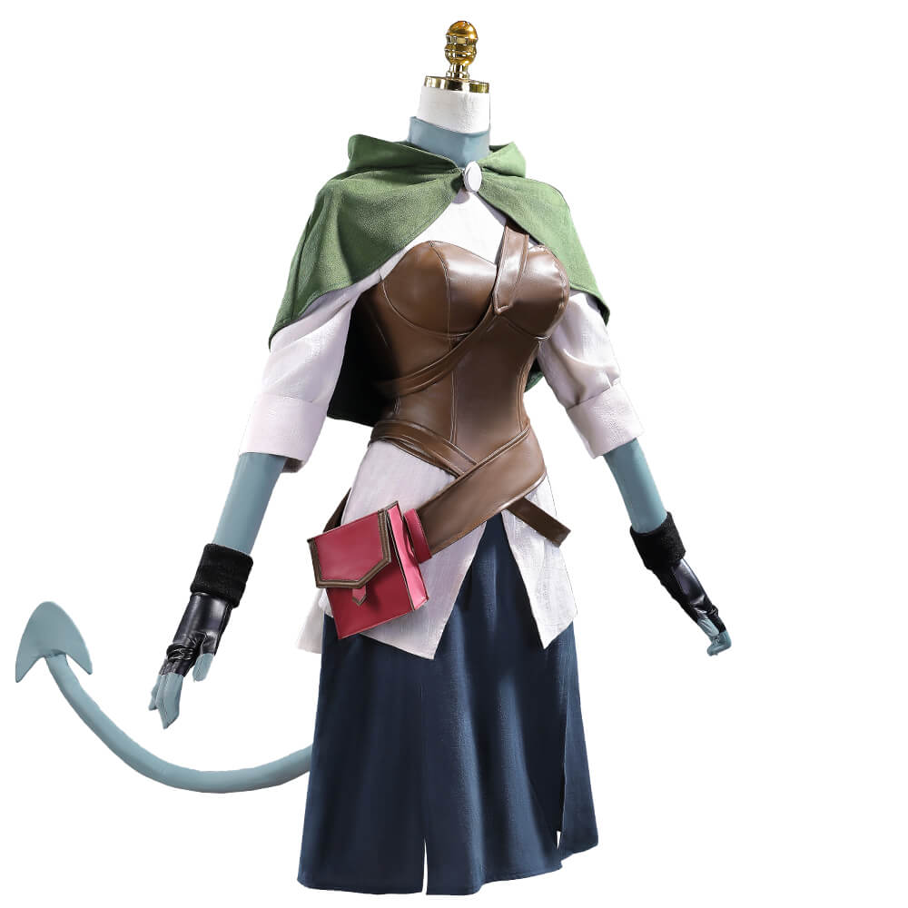 【S-3XL】WakuWaku-R Jesterr Lavorre Cosplay Costume Anime Women Horns Tail