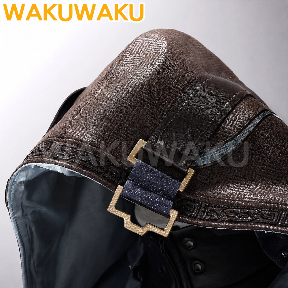 【S-2XL】WakuWaku Game Wuthering Waves Jingran Cosplay Men Black Suit