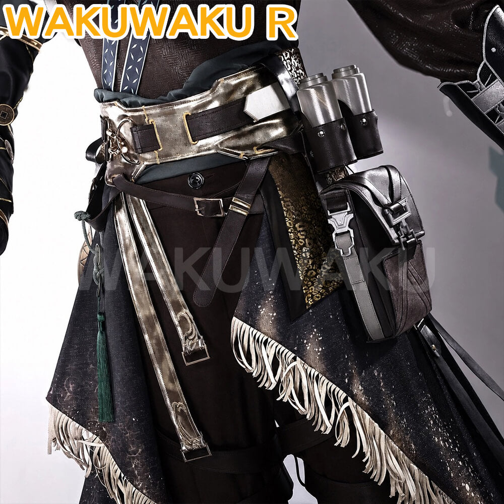 【S-2XL】WakuWaku-R Game Wuthering Waves Jingran Cosplay Mengzhou Black Suit