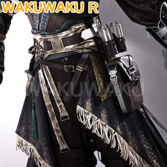 【S-2XL】WakuWaku-R Game Wuthering Waves Jingran Cosplay Mengzhou Black Suit