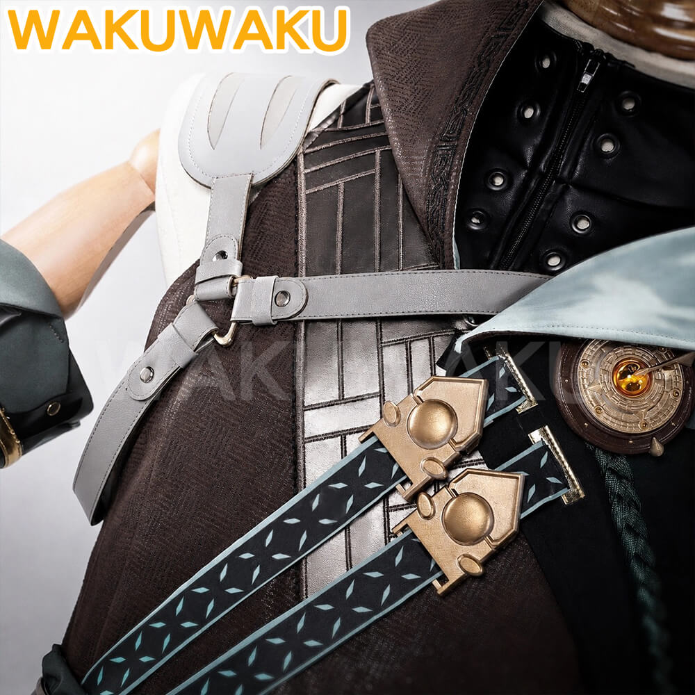 【S-2XL】WakuWaku Game Wuthering Waves Jingran Cosplay Men Black Suit