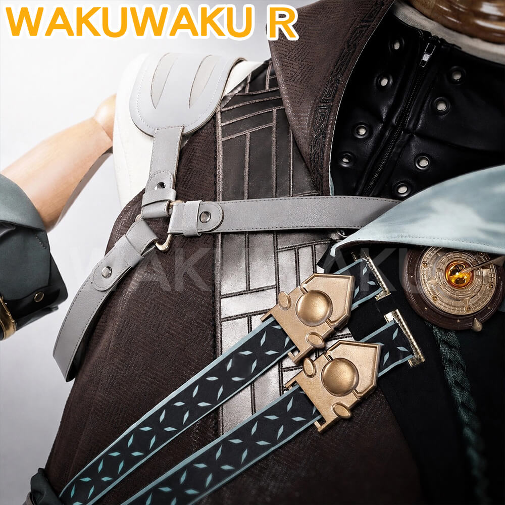 【S-2XL】WakuWaku-R Game Wuthering Waves Jingran Cosplay Mengzhou Black Suit