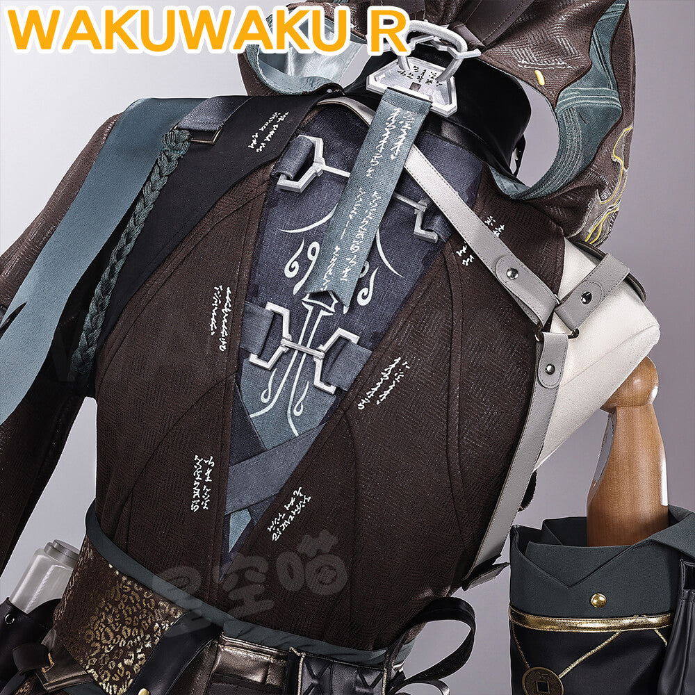 【S-2XL】WakuWaku-R Game Wuthering Waves Jingran Cosplay Mengzhou Black Suit