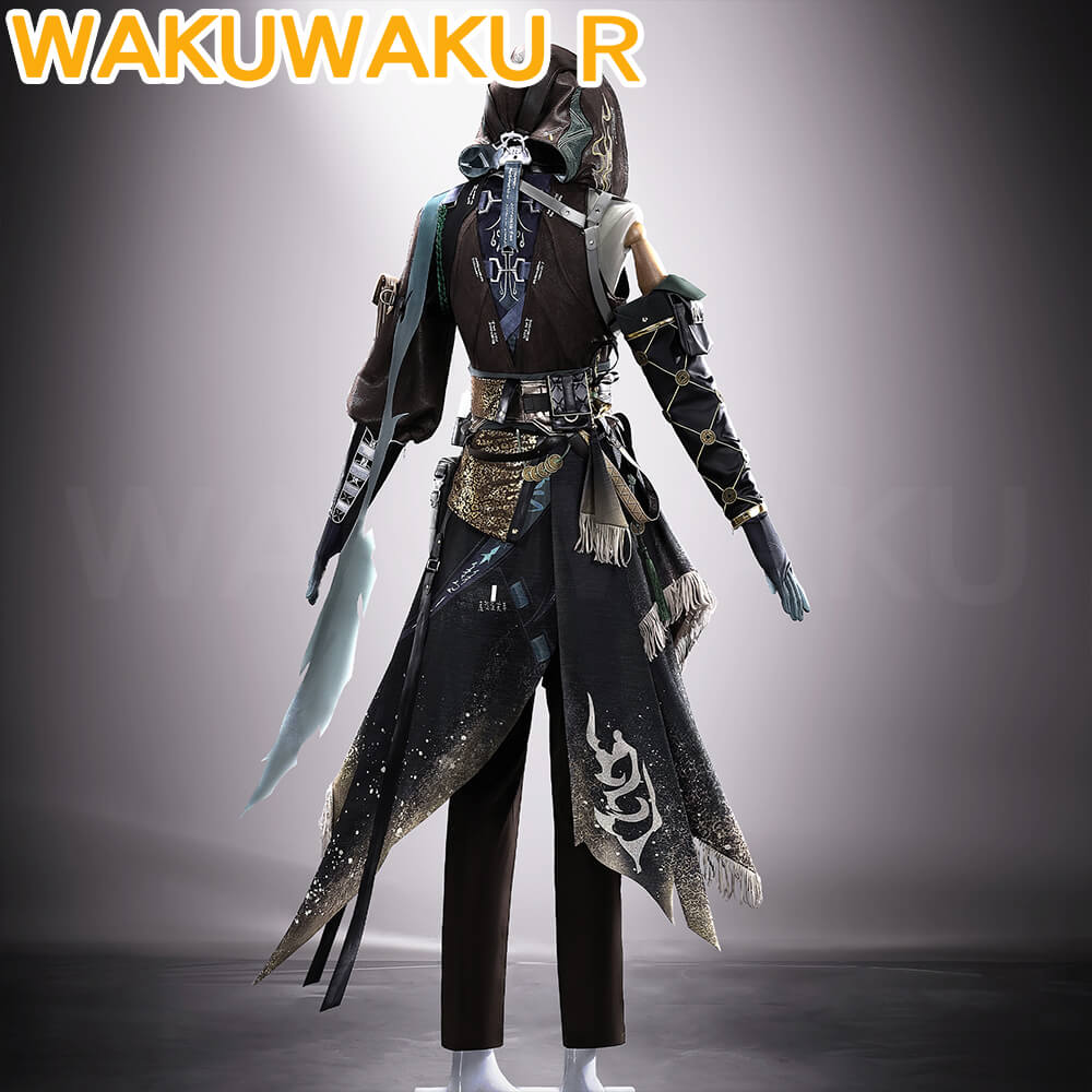 【S-2XL】WakuWaku-R Game Wuthering Waves Jingran Cosplay Mengzhou Black Suit