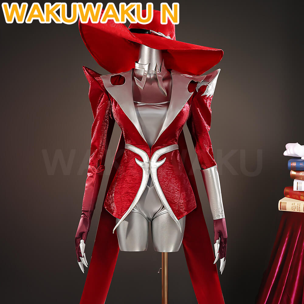 Game League of Legends KDA Pop Girl Cosplay LOL WakuWaku-N Firestarter Red Costume