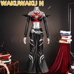 Game League of Legends KDA Pop Girl Cosplay LOL WakuWaku-N Firestarter Red Costume