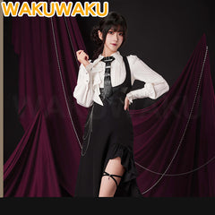 【Official】Kafka Cosplay Costume Game Genshin Impact WakuWaku Women Daily Doujin Long Skirt Causal Wear Kafka Cosplay Christmas