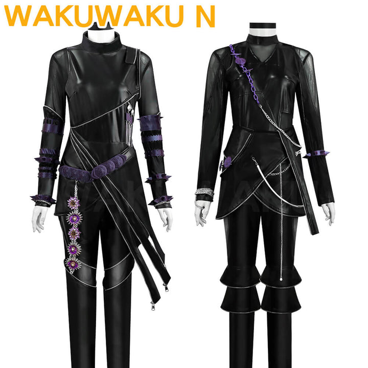 【Children Ver】Rumi Mira Zoey Cosplay Costume WakuWaku-N Rumi Cosplay Halloween Women Cosplay Black Battle Suit