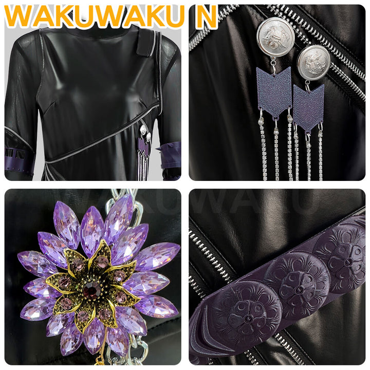 【Children Ver】Rumi Mira Zoey Cosplay Costume WakuWaku-N Rumi Cosplay Halloween Women Cosplay Black Battle Suit