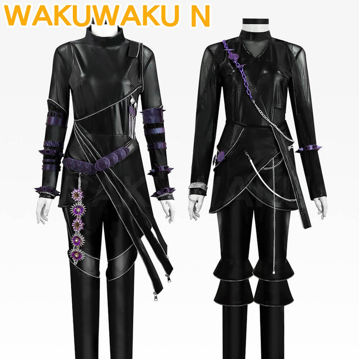 【Children Ver】Rumi Mira Zoey Cosplay Costume WakuWaku-N Rumi Cosplay Halloween Women Cosplay Black Battle Suit