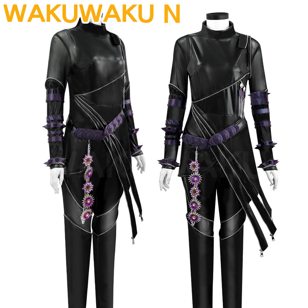【Children Ver】Rumi Mira Zoey Cosplay Costume WakuWaku-N Rumi Cosplay Halloween Women Cosplay Black Battle Suit