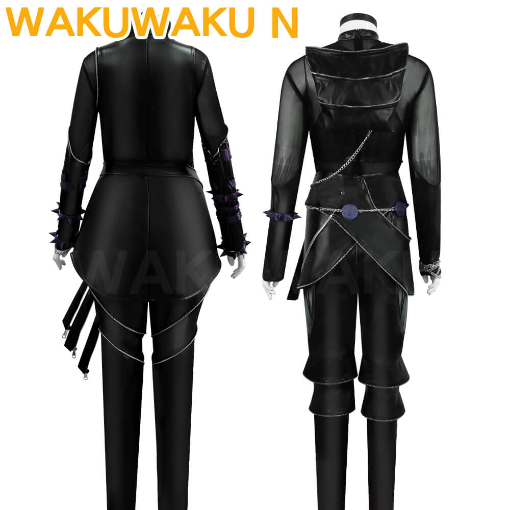 【Children Ver】Rumi Mira Zoey Cosplay Costume WakuWaku-N Rumi Cosplay Halloween Women Cosplay Black Battle Suit