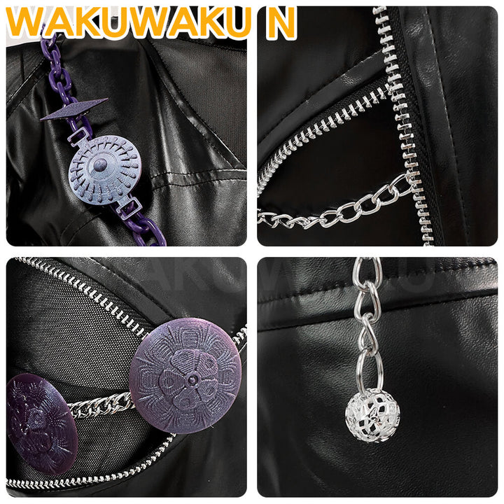 【Children Ver】Rumi Mira Zoey Cosplay Costume WakuWaku-N Rumi Cosplay Halloween Women Cosplay Black Battle Suit