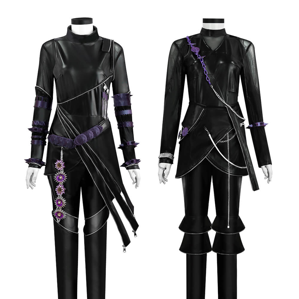【Children Ver】Rumi Mira Zoey Cosplay Costume WakuWaku-N Rumi Cosplay Halloween Women Cosplay Black Battle Suit