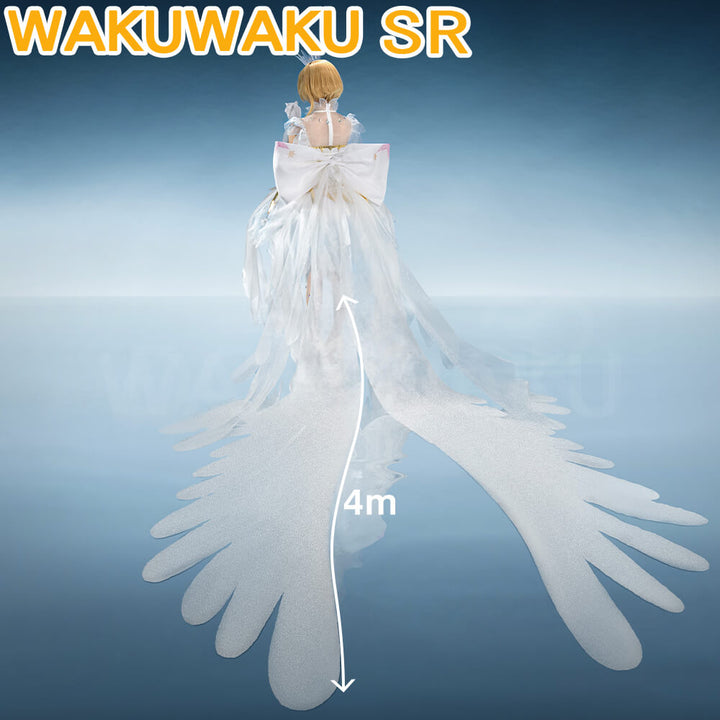 Kinomoto Sakura Cosplay Costume Anime Card Captor Sakura WakuWaku-SR Women Dress Halloween