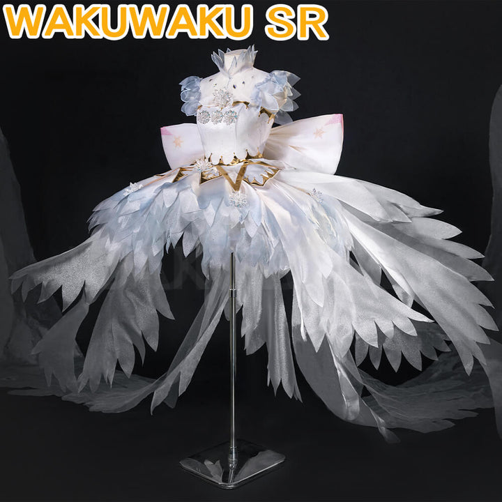 Kinomoto Sakura Cosplay Costume Anime Card Captor Sakura WakuWaku-SR Women Dress Halloween