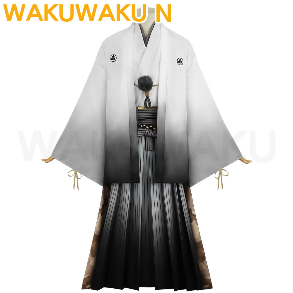 【In Stock】WakuWaku-N Kotoyuki Tsuneki Cosplay Game Kimono Fox Mask Men
