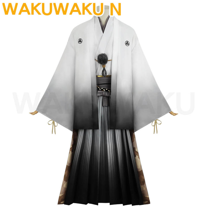 【In Stock】Kotoyuki Tsuneki Cosplay Costume Game WakuWaku-N Kimono Fox Mask Men Kotoyuki Cosplay Halloween Plus Size