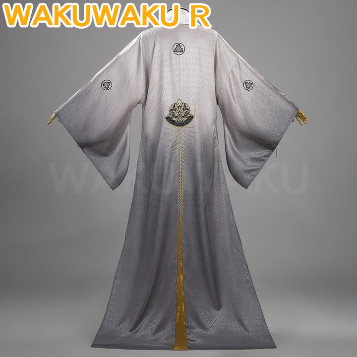 Kotoyuki Tsuneki Cosplay Costume Game WakuWaku-R Kimono Black Fox Mask Men Kotoyuki Christmas