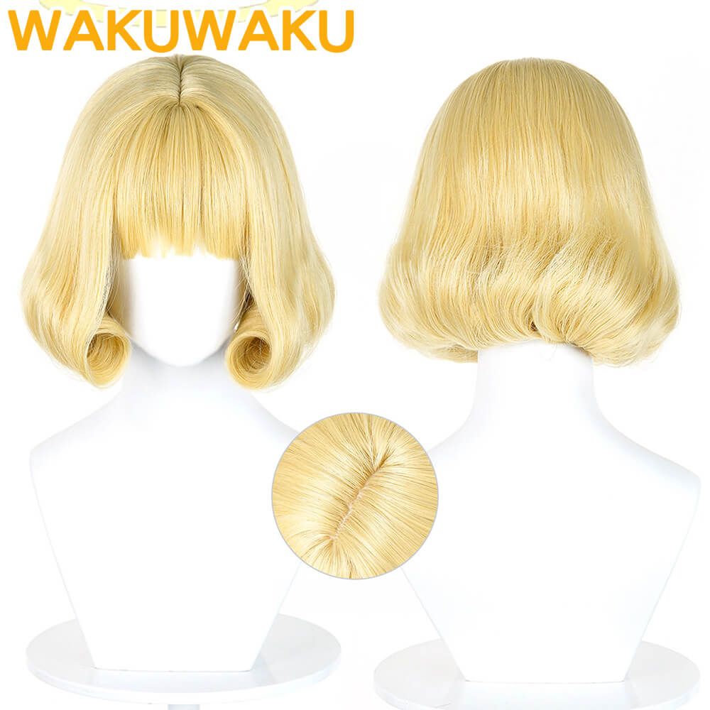 Jujutsu Kaisen Kurusu Hana Cosplay Wig Yellow Short Hair