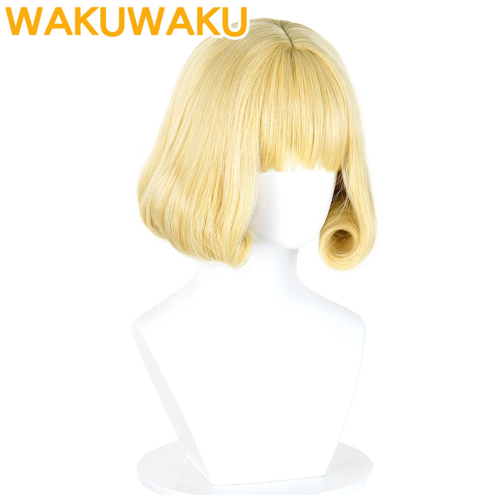 Jujutsu Kaisen Kurusu Hana Cosplay Wig Yellow Short Hair