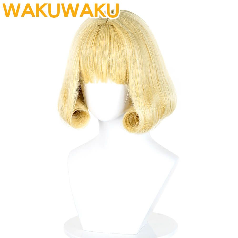 Jujutsu Kaisen Kurusu Hana Cosplay Wig Yellow Short Hair