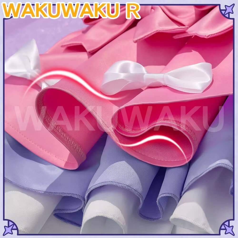 【In Stock】Lily Barriere Costume Game Identity V Cosplay WakuWaku-R Costume Women Cute Pink Dress Lily Barriere Cheerleader