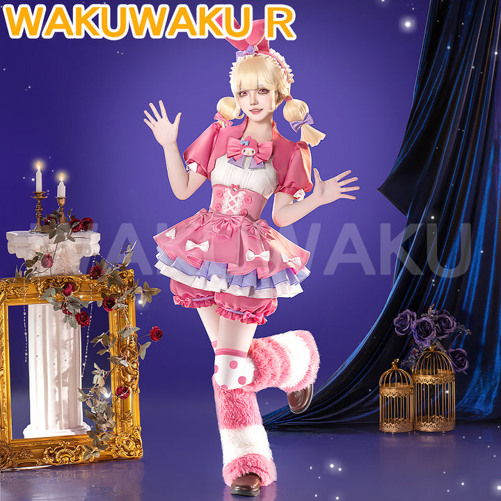 【In Stock】Lily Barriere Costume Game Identity V Cosplay WakuWaku-R Costume Women Cute Pink Dress Lily Barriere Cheerleader