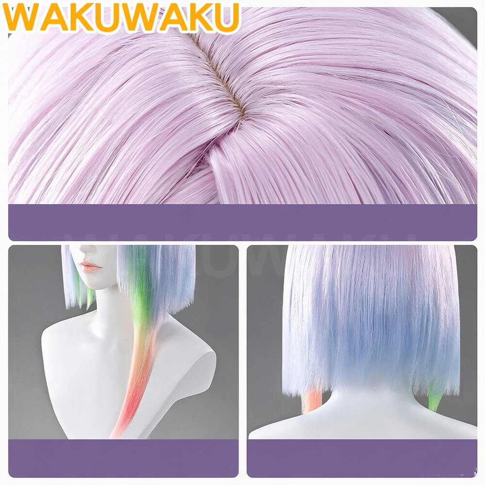 【In Stock】WakuWaku Lucy Rebecca Cosplay Wig Anime Green Long Hair
