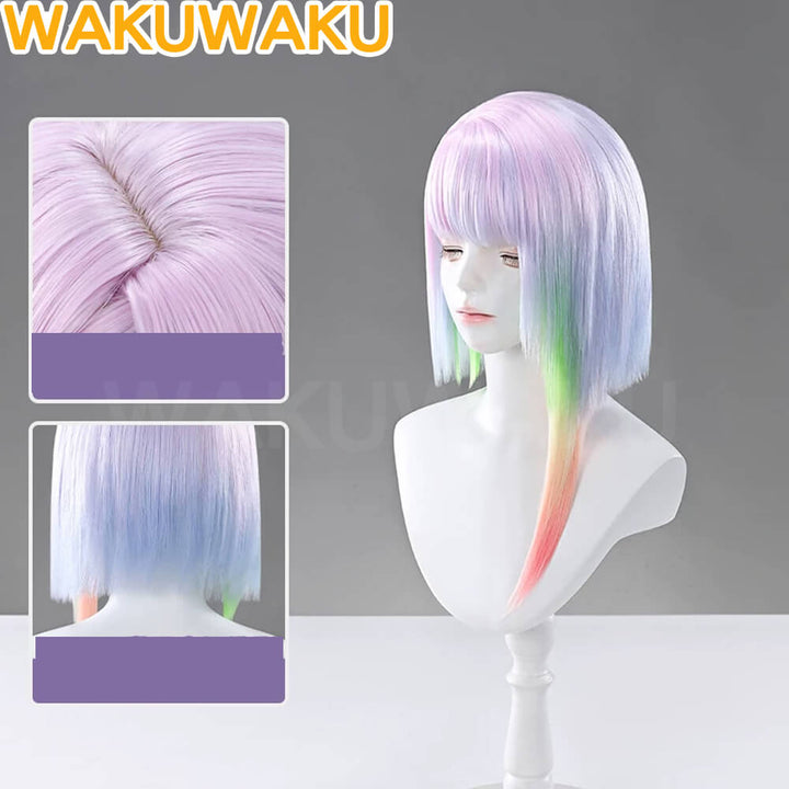 【In Stock】WakuWaku Lucy Rebecca Cosplay Wig Anime Green Long Hair