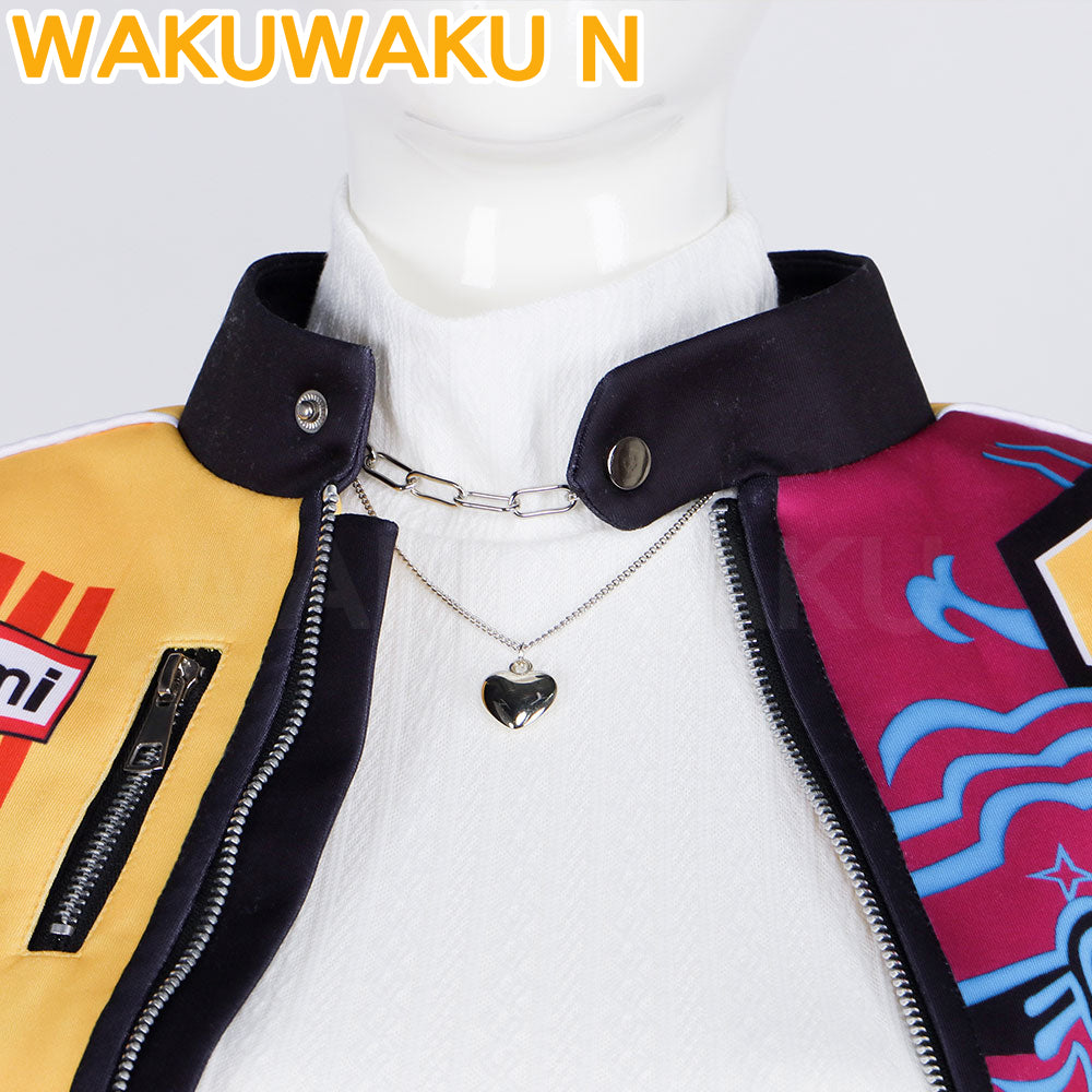 Wakuwaku-N Movie Anime K-Pop Killer Cosplay Costume Women Yellow Series