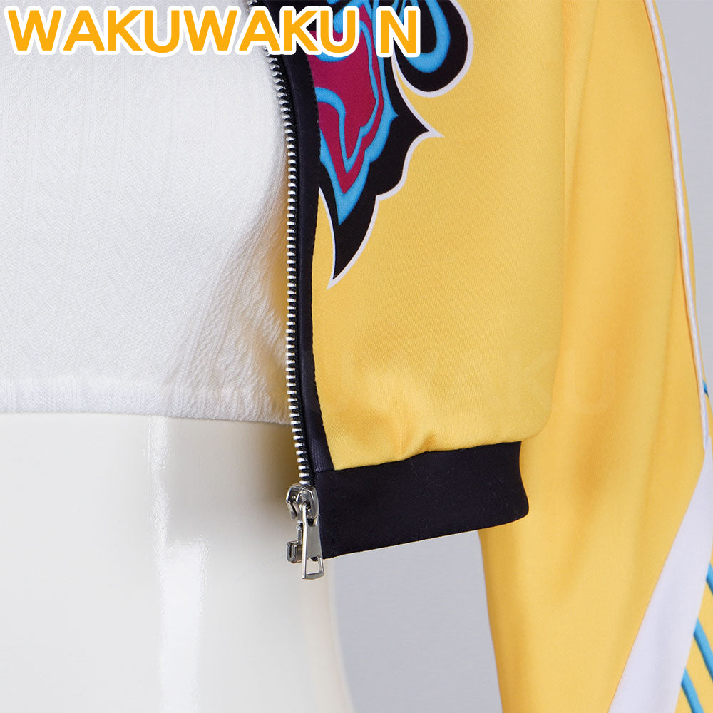 Wakuwaku-N Movie Anime K-Pop Killer Cosplay Costume Women Yellow Series