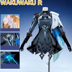 Game Genshin Impact Lumine Traveler Cosplay Costume