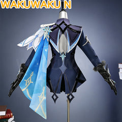 Game Genshin Impact Traveler Lumine Cosplay Costume