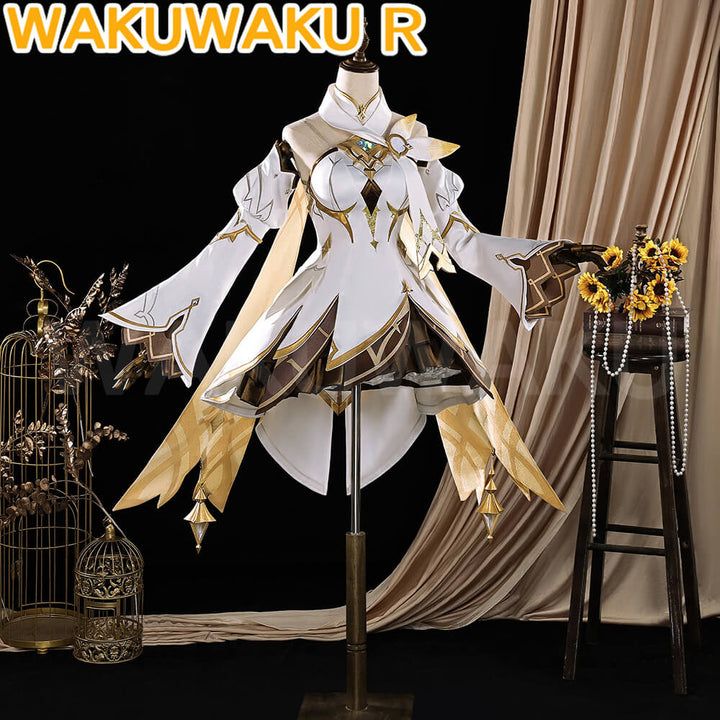 Game Genshin Impact Cosplay Traveler Lumine Costume