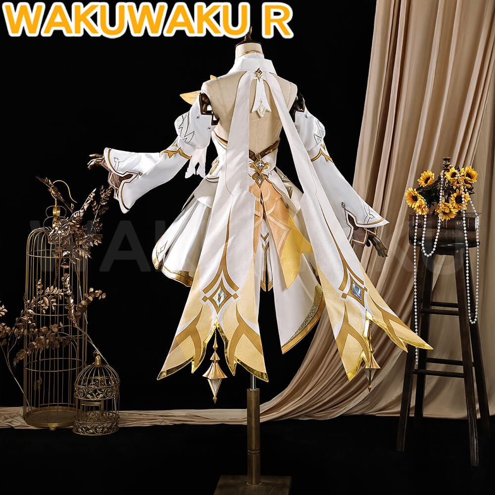 Game Genshin Impact Cosplay Traveler Lumine Costume