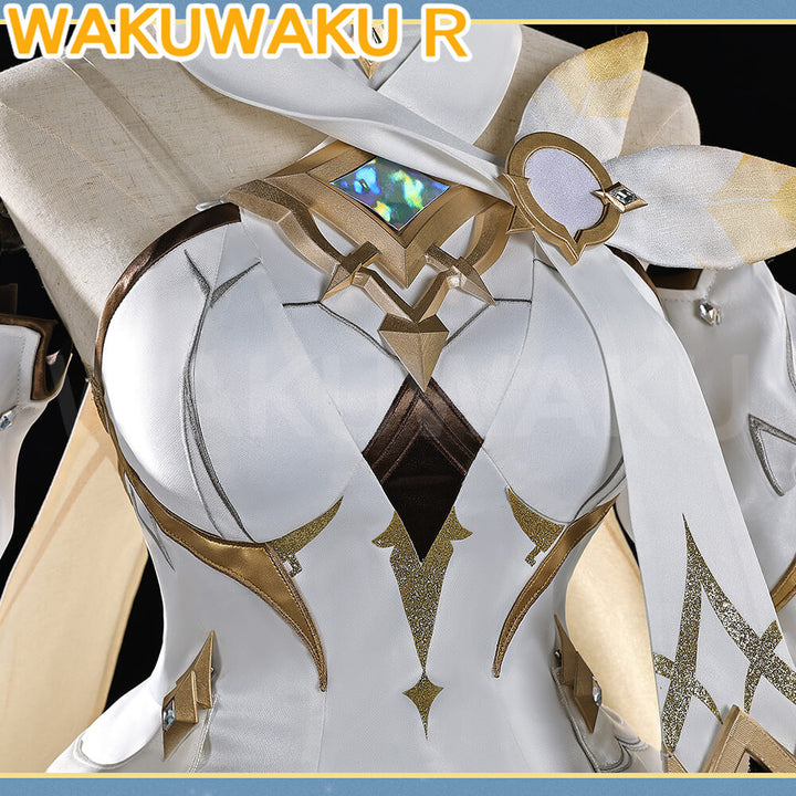 Game Genshin Impact Cosplay Traveler Lumine Costume