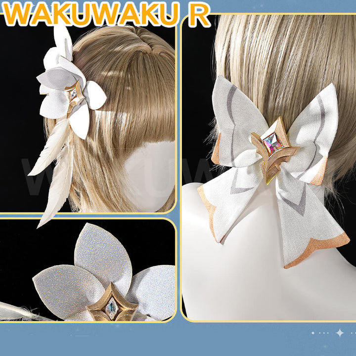 Game Genshin Impact Cosplay Traveler Lumine Costume