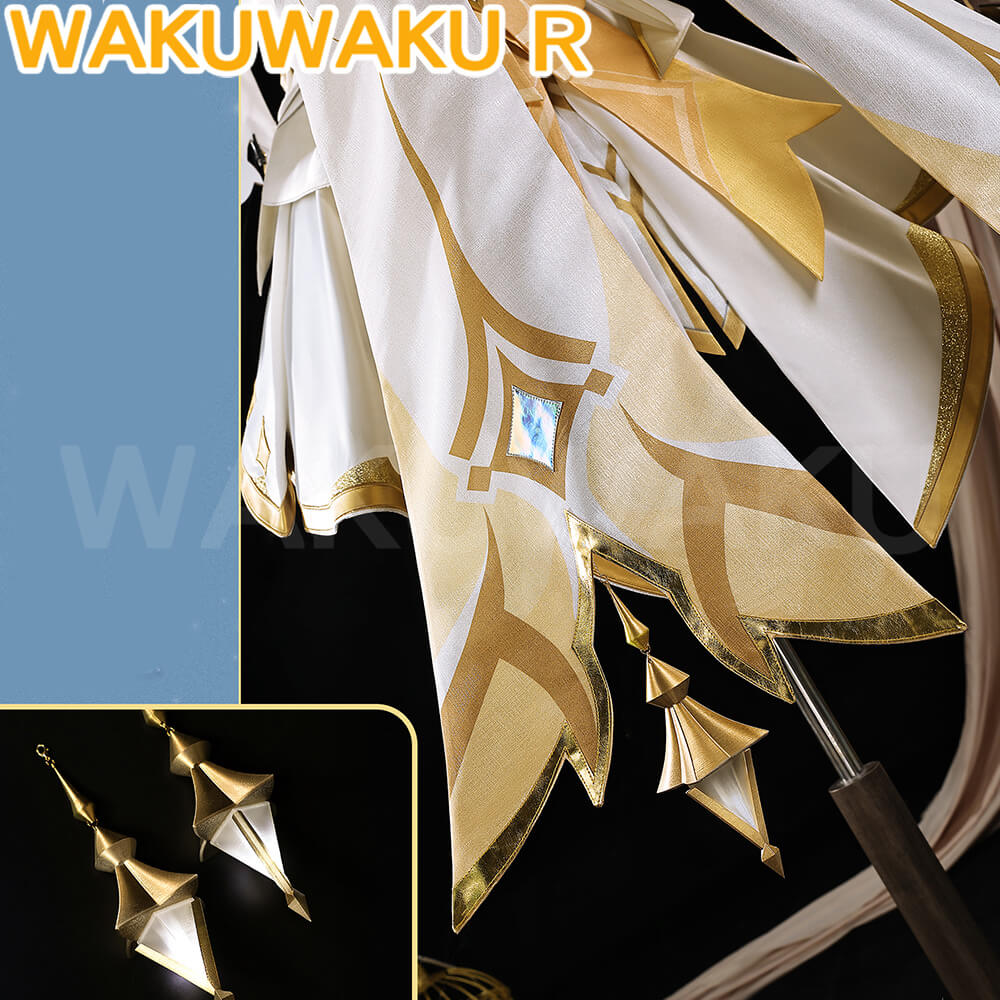 Game Genshin Impact Cosplay Traveler Lumine Costume