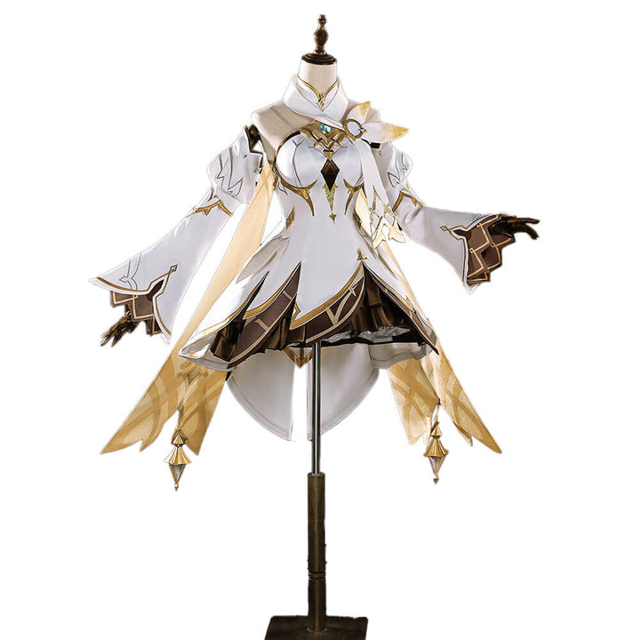 Game Genshin Impact Cosplay Traveler Lumine Costume